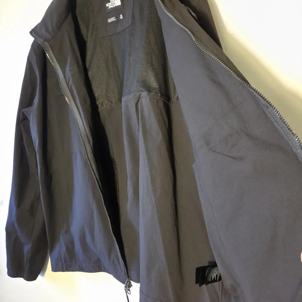 The North Face Men's XL Temescal Travel Jacket Black Packable Stow Pocket Hood